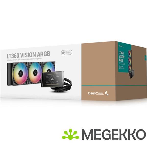 Grote foto deepcool lt360 vision argb computers en software behuizingen en kasten