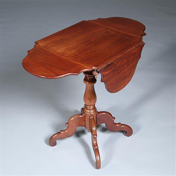 Grote foto hollands willem iii vierkant flappen tafeltje ca 1870 in massief mahonie no.422425 antiek en kunst stoelen en banken