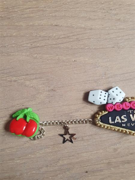 Grote foto bow and crossbones vegas bracelet. kleding dames sieraden