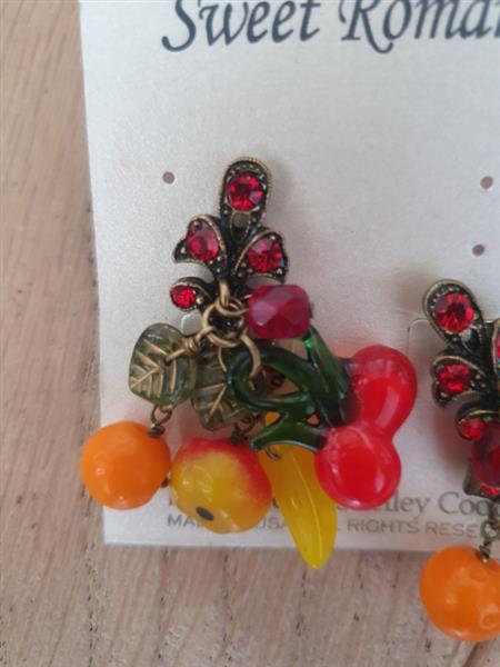 Grote foto sweet romance fruit earrings. kleding dames sieraden