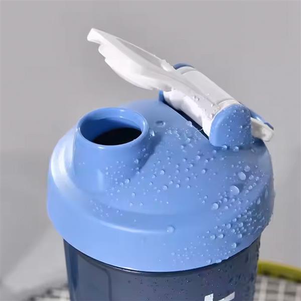 Grote foto fitnessbeker met proteinecompartement 550ml diversen overige diversen