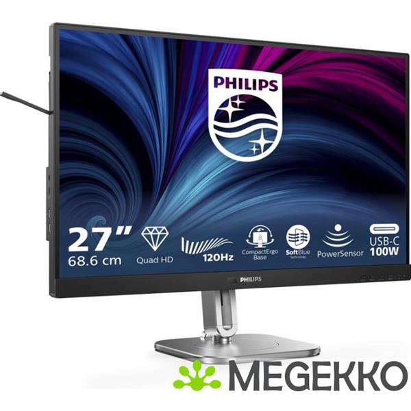 Grote foto philips 27b2u4601 00 27 quad hd 120hz ips usb c 100w monitor computers en software overige computers en software