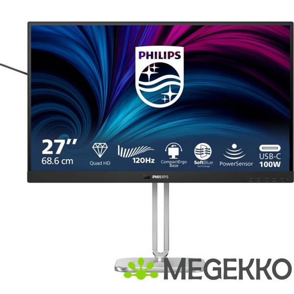 Grote foto philips 27b2u4601 00 27 quad hd 120hz ips usb c 100w monitor computers en software overige computers en software