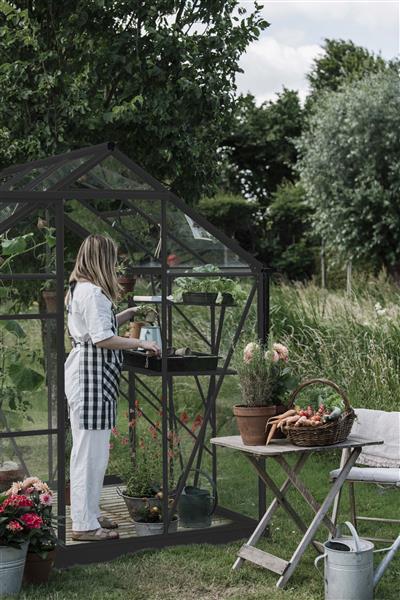 Grote foto tuinkas kate ii zwart vg 3mm tuin en terras tuinhuisjes en blokhutten