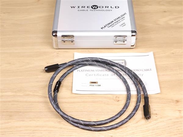 Grote foto wireworld platinum starlight digital 75 ohm audio interconnect rca 1 5 metre audio tv en foto onderdelen en accessoires