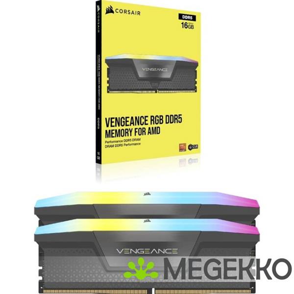 Grote foto corsair ddr5 vengeance rgb 2x16gb 6000 computers en software geheugens