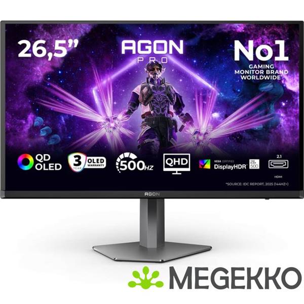 Grote foto aoc ag276qkd2 27 qhd 500hz oled monitor computers en software overige computers en software