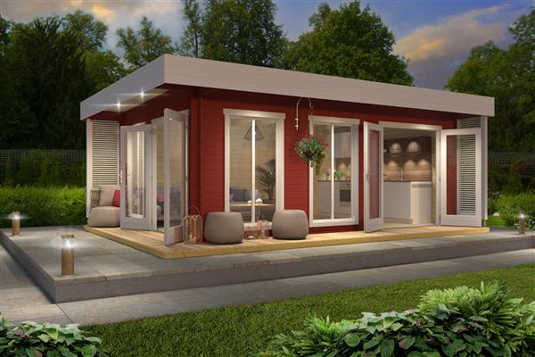 Grote foto nieuw modern tuinhuis dominica tuin en terras tuinhuisjes en blokhutten