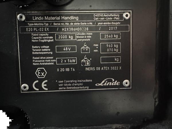Grote foto e 20 pl 386 02 evo atex ex proplan 2g zone 1 triplex ffl new battery agrarisch heftrucks
