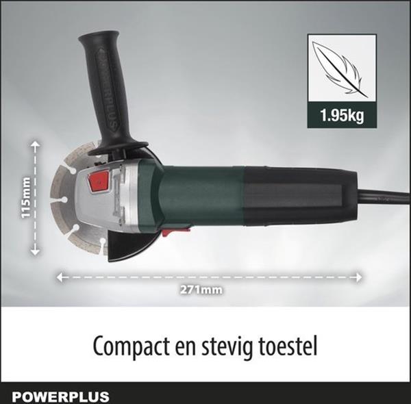 Grote foto powerplus haakse slijper powp1010 doe het zelf en verbouw gereedschappen en machines