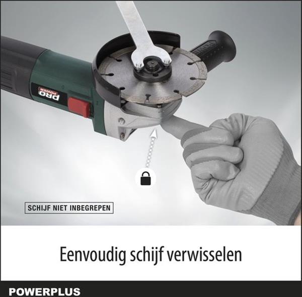 Grote foto powerplus haakse slijper powp1010 doe het zelf en verbouw gereedschappen en machines