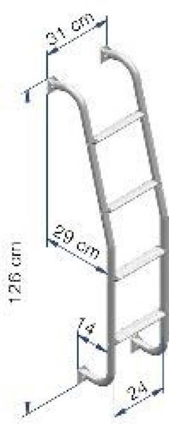 Grote foto thule ladder 4 treden caravans en kamperen caravan accessoires