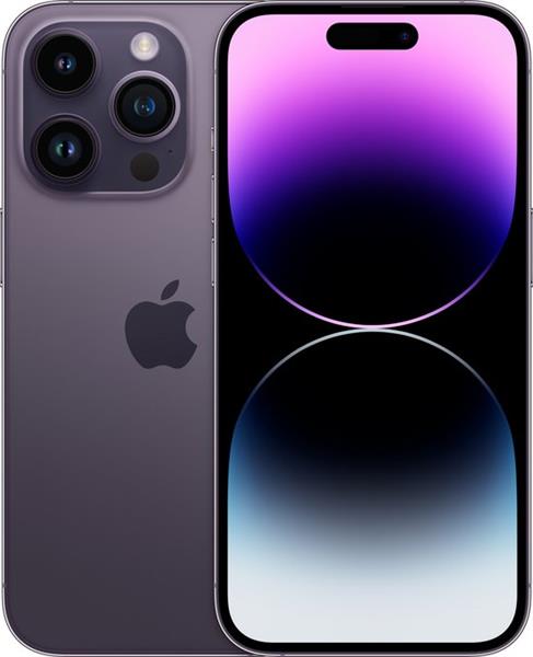 Grote foto nieuwstaat apple iphone 14 pro model 2022 128gb paars 12 maanden garantie telecommunicatie apple iphone