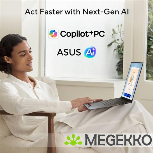 Grote foto asus zenbook s16 um5606ga ssnadw copilot pc 16 amd ryzen ai 9 computers en software overige computers en software