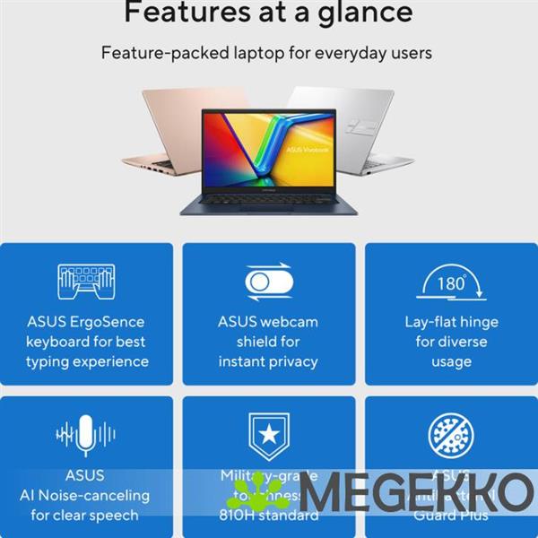 Grote foto asus vivobook 14 x1404va eb2161w 14 intel core 5 computers en software overige computers en software