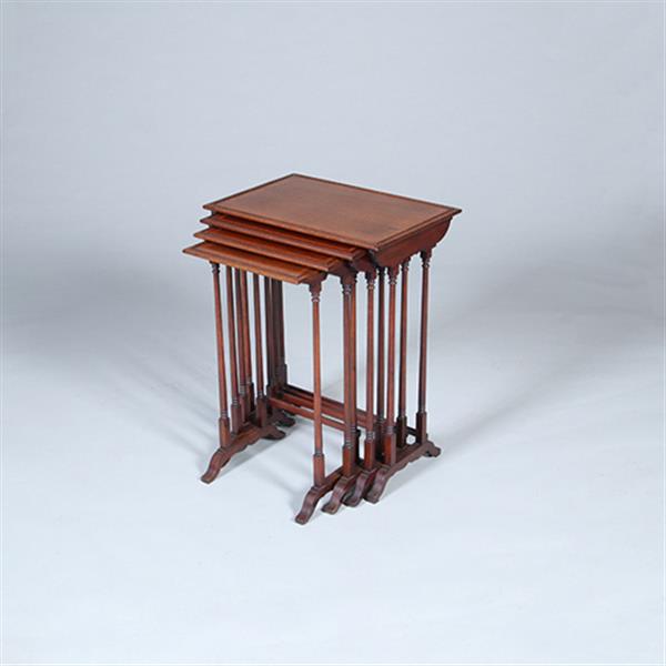 Grote foto mahonie 4 delig engels mimiset alle bladen met ingelegd met satijnhouten biezen ca 1900 no.422430 antiek en kunst stoelen en banken