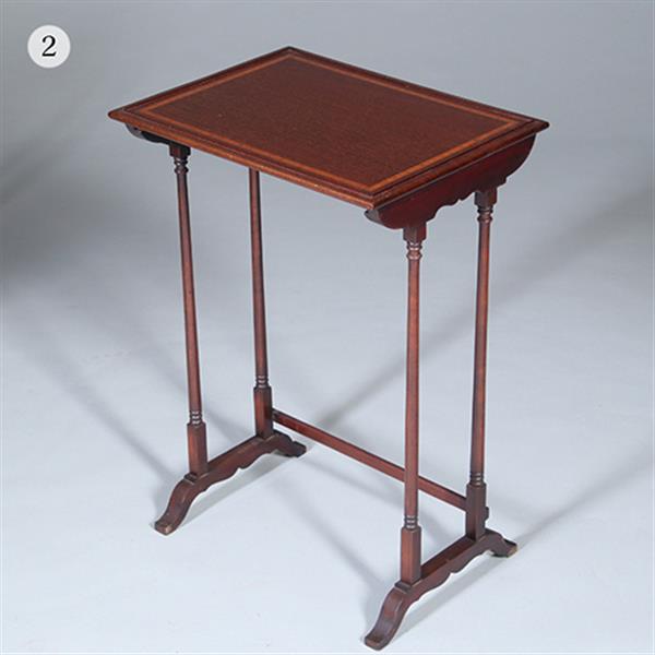 Grote foto mahonie 4 delig engels mimiset alle bladen met ingelegd met satijnhouten biezen ca 1900 no.422430 antiek en kunst stoelen en banken