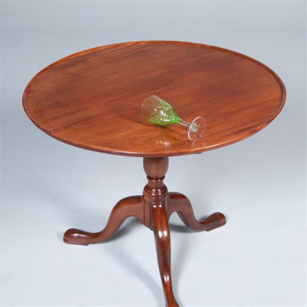 Grote foto engelse ronde georgian mahonie bijzettafel wijntafel of kleine salontafel ca 1790 no.422440 antiek en kunst stoelen en banken