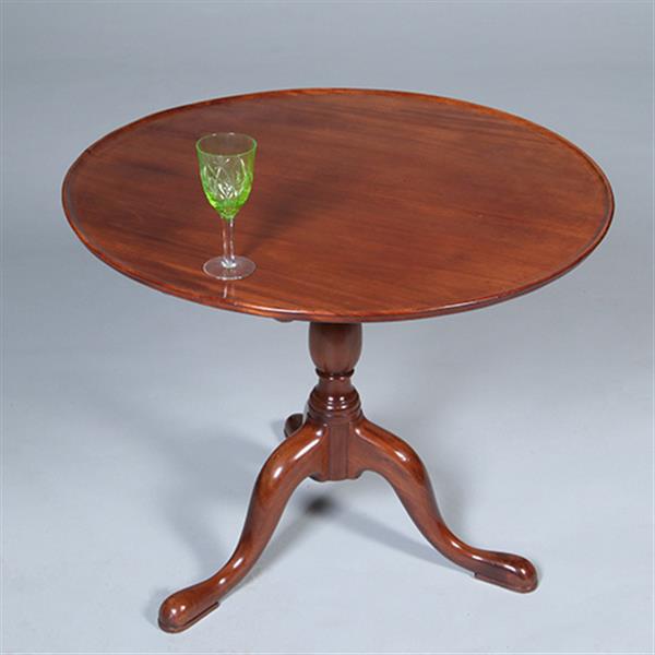 Grote foto engelse ronde georgian mahonie bijzettafel wijntafel of kleine salontafel ca 1790 no.422440 antiek en kunst stoelen en banken