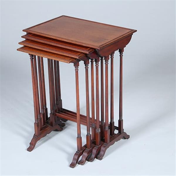 Grote foto mahonie 4 delig engels mimiset alle bladen met ingelegd met satijnhouten biezen ca 1900 no.422430 antiek en kunst stoelen en banken