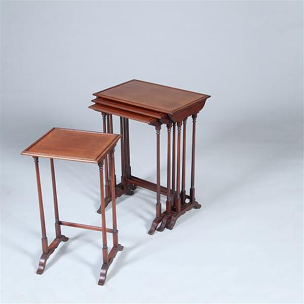 Grote foto mahonie 4 delig engels mimiset alle bladen met ingelegd met satijnhouten biezen ca 1900 no.422430 antiek en kunst stoelen en banken