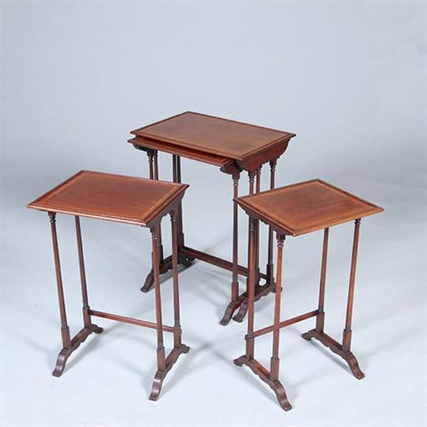 Grote foto mahonie 4 delig engels mimiset alle bladen met ingelegd met satijnhouten biezen ca 1900 no.422430 antiek en kunst stoelen en banken