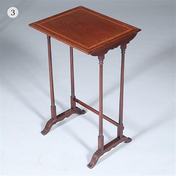 Grote foto mahonie 4 delig engels mimiset alle bladen met ingelegd met satijnhouten biezen ca 1900 no.422430 antiek en kunst stoelen en banken