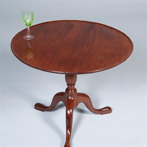 Grote foto engelse ronde georgian mahonie bijzettafel wijntafel of kleine salontafel ca 1790 no.422440 antiek en kunst stoelen en banken