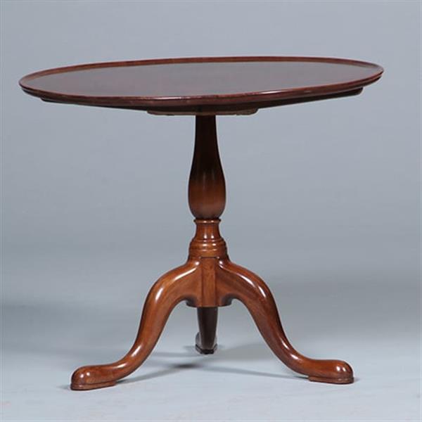 Grote foto engelse ronde georgian mahonie bijzettafel wijntafel of kleine salontafel ca 1790 no.422440 antiek en kunst stoelen en banken