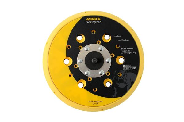 Grote foto mirka 8292605011 originele mirka schuurpad 150 mm medium voor pros en deros doe het zelf en verbouw materialen en producten