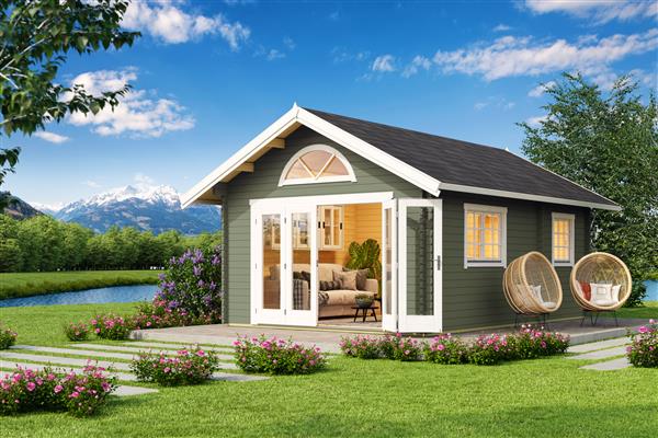 Grote foto chalet caroline 2.3 40mm tuin en terras tuinhuisjes en blokhutten