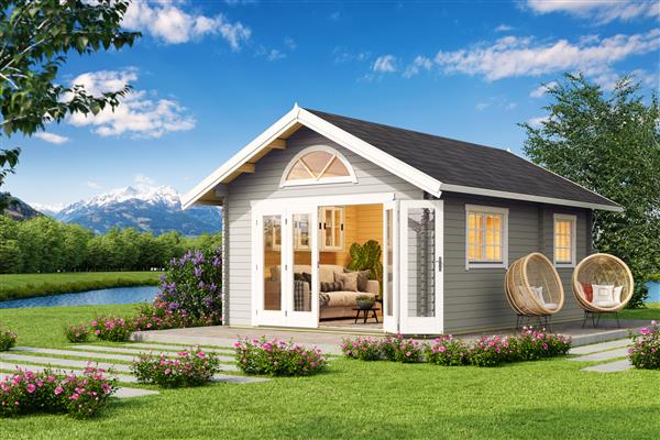 Grote foto chalet caroline 2.3 40mm tuin en terras tuinhuisjes en blokhutten