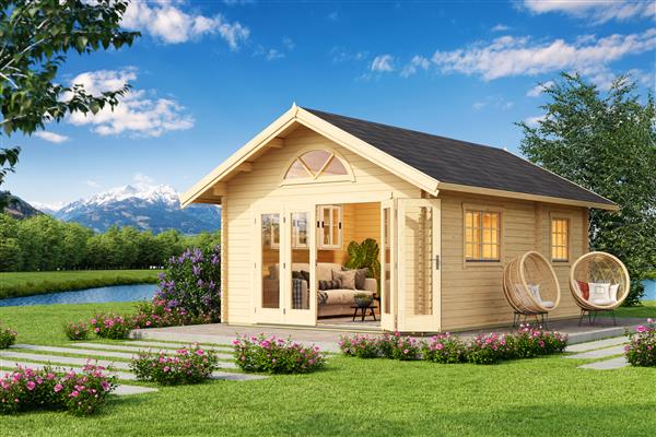 Grote foto chalet caroline 2.3 40mm tuin en terras tuinhuisjes en blokhutten