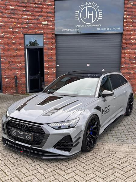 Grote foto dit betreft een audi rs6 rs7 c8 carbon voorbumper grill canard inleg rand auto onderdelen tuning en styling