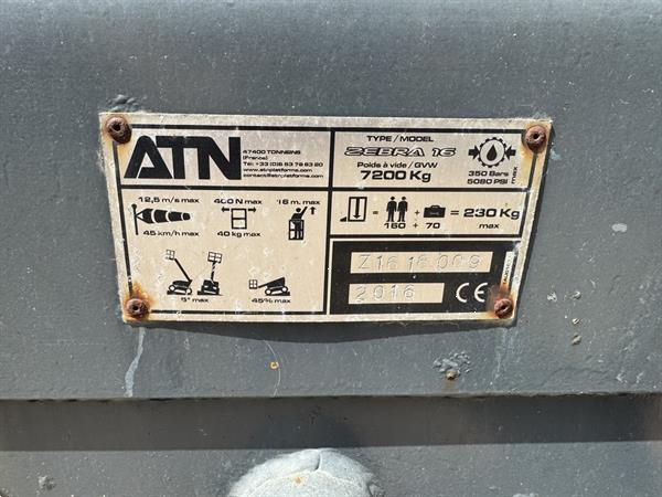 Grote foto atn zebra 16 knikarmhoogwerker arbeitsbuhne 16.4m werkhoogte 4x4 kubota diesel 2016 doe het zelf en verbouw hoogwerkers