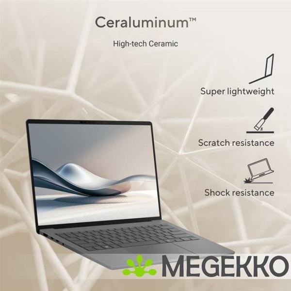 Grote foto asus zenbook a14 ux3407qa qd479w 14 copilot pc snapdragon x1 26 100 computers en software overige computers en software