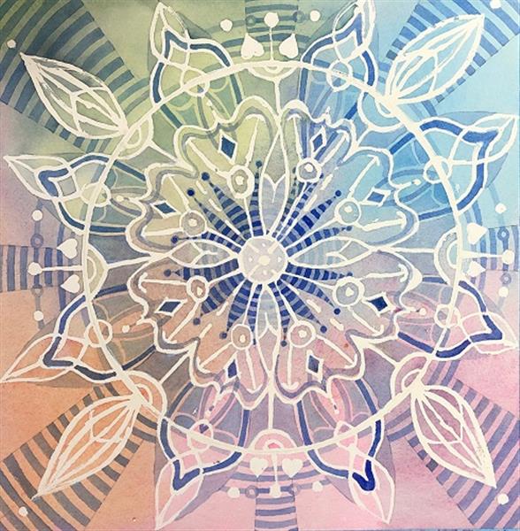 Grote foto kunsthandel gennep mandala ice crystal 2020 antiek en kunst modern
