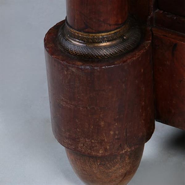 Grote foto opvallend kleine fraaie hollandse empire commode met 4 laden en 2 zuilen ca 1810 no.431525 antiek en kunst stoelen en banken
