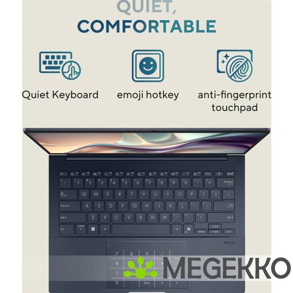 Grote foto asus zenbook 14 oled ux3405ca qlnad7w 14 intel core ultra 9 computers en software overige computers en software