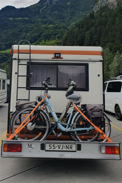 Grote foto scooterdrager zware uitvoering caravans en kamperen camper accessoires