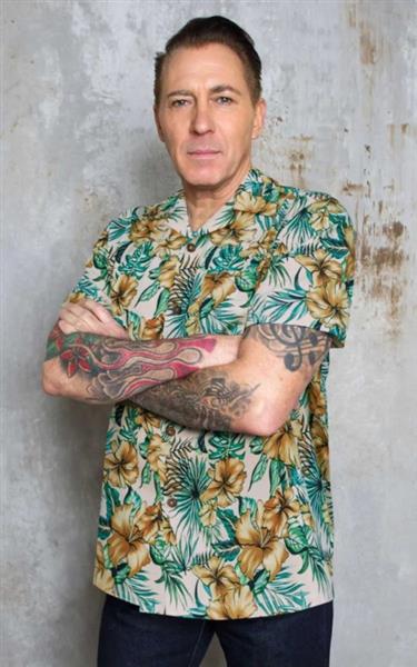 Grote foto hawaiien shirt me rock a hula. kleding heren t shirts
