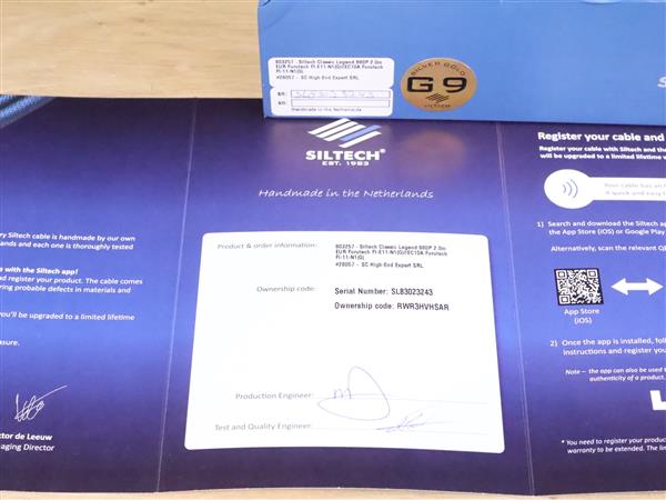 Grote foto siltech 880p classic legend g9 high end audio power cable 2 0 metre audio tv en foto onderdelen en accessoires