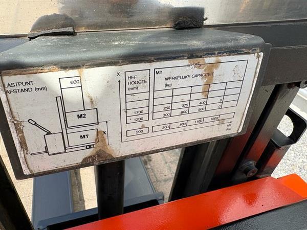 Grote foto vs 22956 elektrische duo stapelaar bt 1700mm doe het zelf en verbouw hefwerktuigen