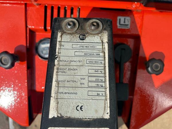 Grote foto vs 22956 elektrische duo stapelaar bt 1700mm doe het zelf en verbouw hefwerktuigen
