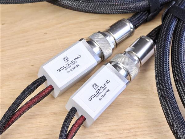 Grote foto goldmund hd high end audio speaker cables a2 s3 adapters 3 0 metre audio tv en foto onderdelen en accessoires