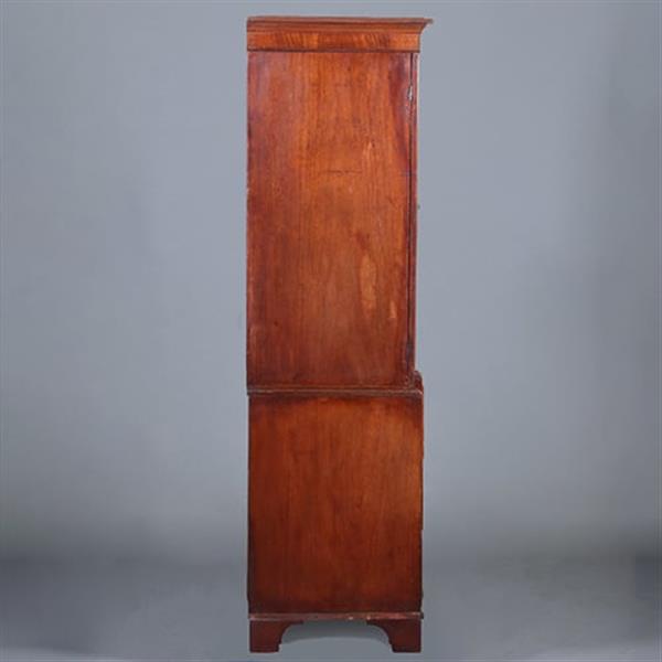 Grote foto zeer strak engels kabinet in fraaie lichtere mooi verouderde kleur ca 1800 no.421015 antiek en kunst stoelen en banken
