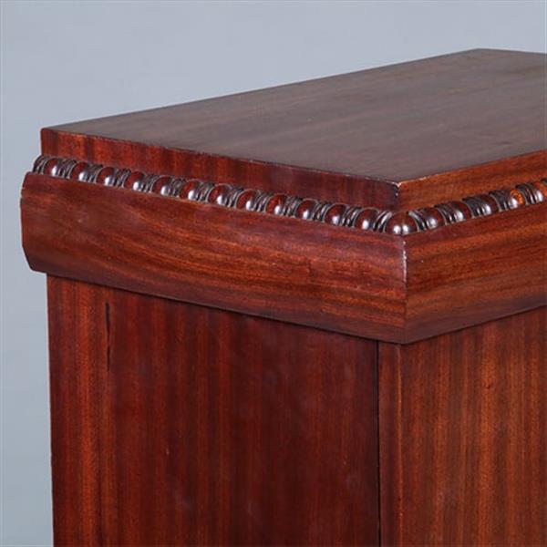 Grote foto art deco zuilvormige kast of kastvormige zuil met 1 deur en twee kleine laden ca 1915 no.431540 antiek en kunst stoelen en banken