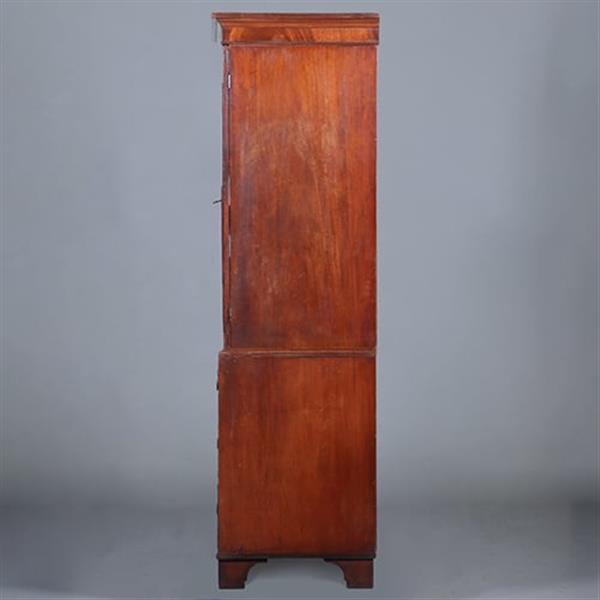 Grote foto zeer strak engels kabinet in fraaie lichtere mooi verouderde kleur ca 1800 no.421015 antiek en kunst stoelen en banken