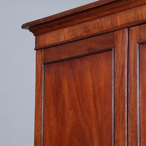 Grote foto zeer strak engels kabinet in fraaie lichtere mooi verouderde kleur ca 1800 no.421015 antiek en kunst stoelen en banken