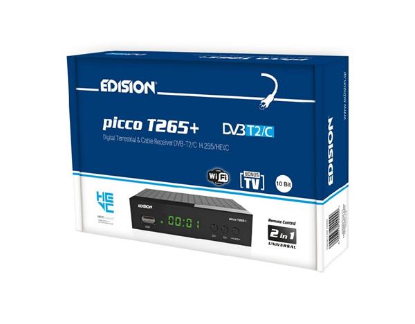Grote foto edision picco t265 dvb t2c h.265 hevc telecommunicatie zenders en ontvangers